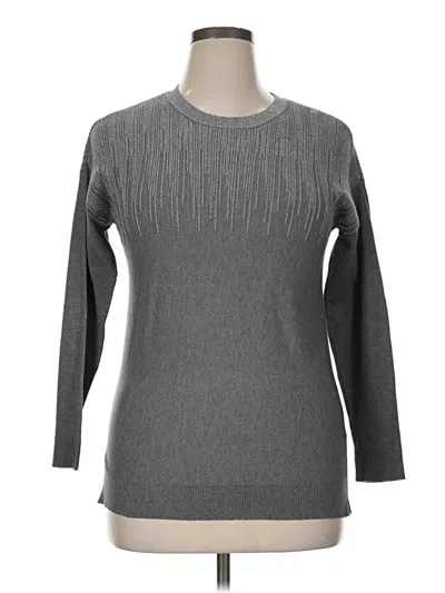 Pre-owned Alfani Pullover Sweater In Gray