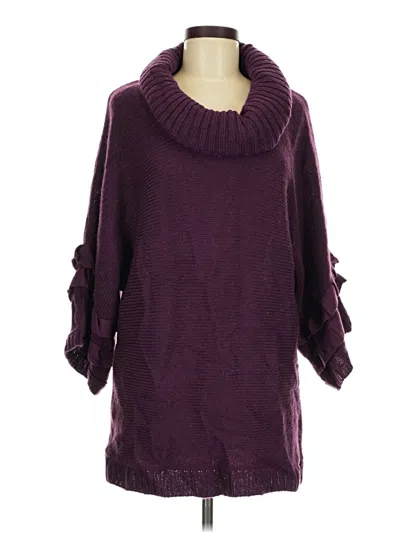Pre-owned Alfani Pullover Sweater In Purple