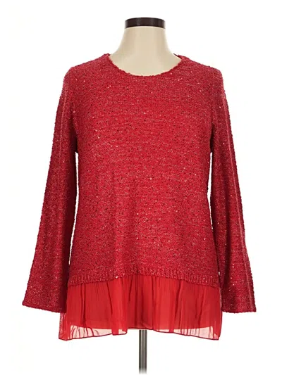 Pre-owned Alfani Pullover Sweater In Red