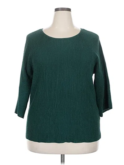 Pre-owned Alfani Pullover Sweater In Teal