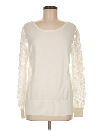 Pre-owned Alfani Pullover Sweater In White