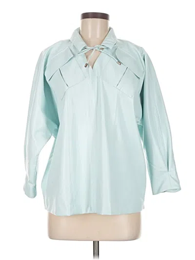 Pre-owned Alfani Raincoat In Teal