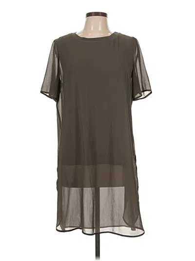 Pre-owned Alfani Short Sleeve Blouse In Gray