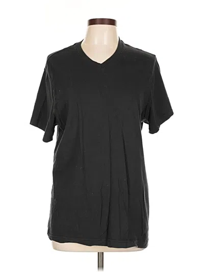 Pre-owned Alfani Short Sleeve T-shirt In Black