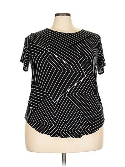 Pre-owned Alfani Short Sleeve T-shirt In Black