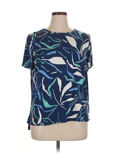 Pre-owned Alfani Short Sleeve T-shirt In Blue