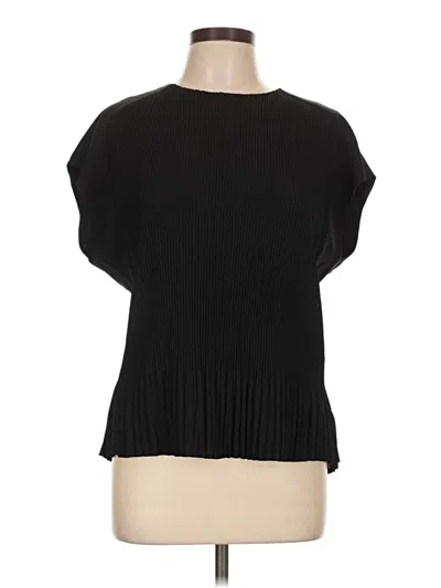 Pre-owned Alfani Short Sleeve Top Black Boatneck Tops