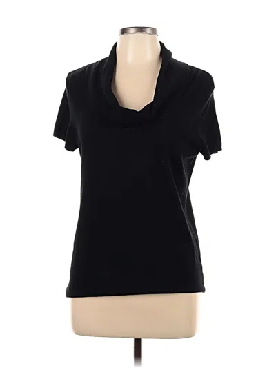 Pre-owned Alfani Short Sleeve Top Black Cowl Neck Tops