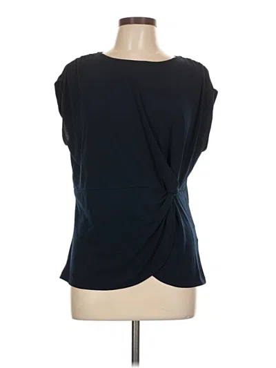 Pre-owned Alfani Short Sleeve Top Black Cowl Neck Tops