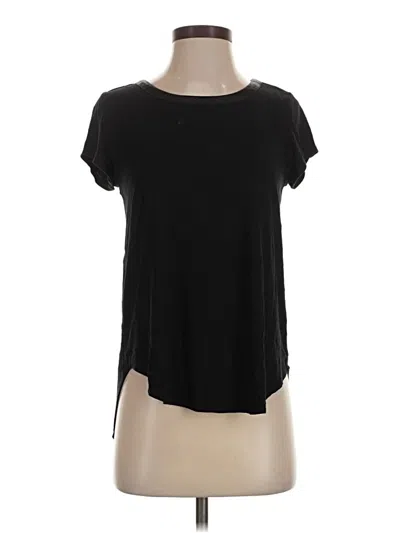 Pre-owned Alfani Short Sleeve Top Black Scoop Neck Tops