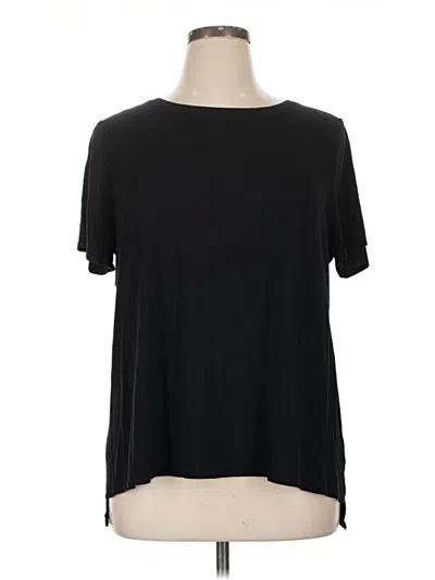 Pre-owned Alfani Short Sleeve T-shirt In Black