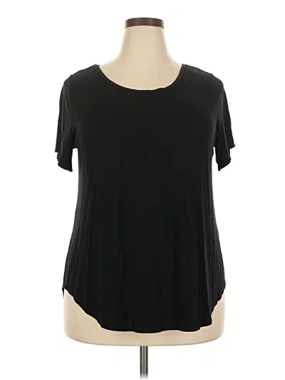 Pre-owned Alfani Short Sleeve T-shirt In Black