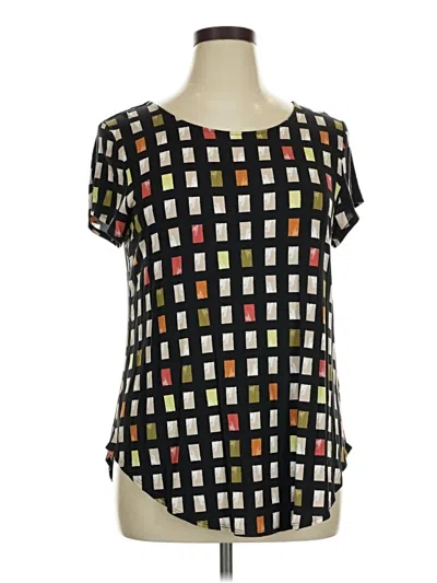 Pre-owned Alfani Short Sleeve T-shirt In Black