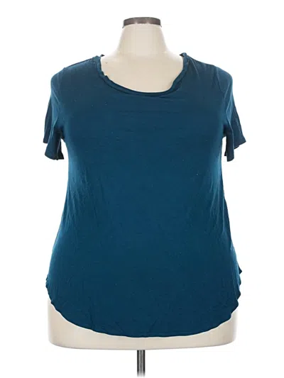 Pre-owned Alfani Short Sleeve T-shirt In Blue