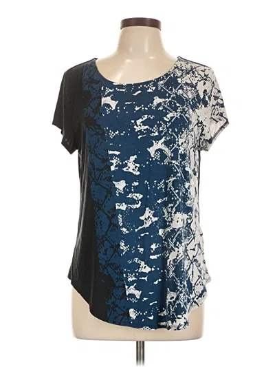 Pre-owned Alfani Short Sleeve T-shirt In Blue