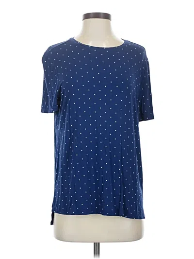 Pre-owned Alfani Short Sleeve T-shirt In Blue