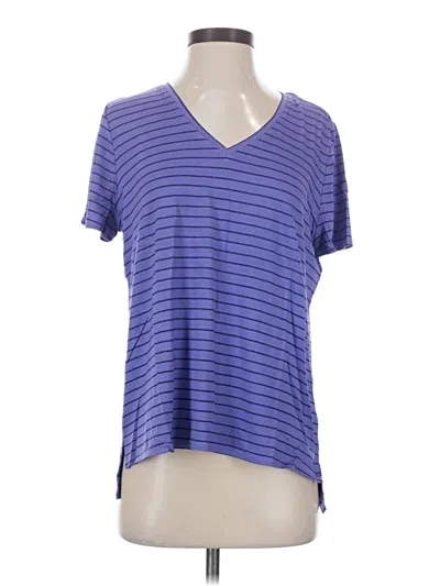 Pre-owned Alfani Short Sleeve T-shirt In Blue