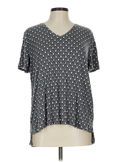 Pre-owned Alfani Short Sleeve T-shirt In Gray