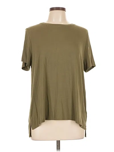 Pre-owned Alfani Short Sleeve T-shirt In Green