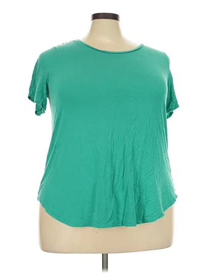 Pre-owned Alfani Short Sleeve T-shirt In Green