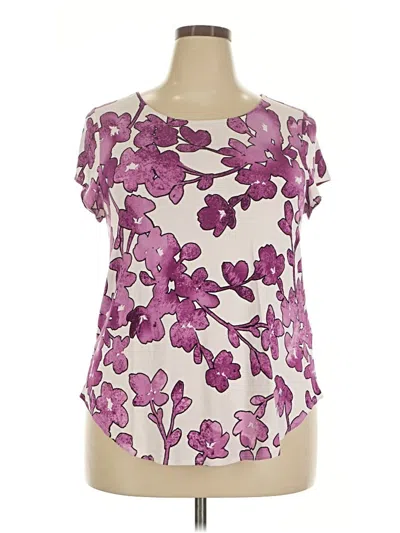 Pre-owned Alfani Short Sleeve T-shirt In Pink