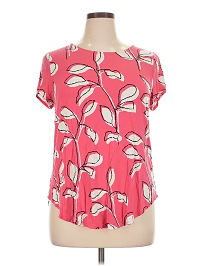 Pre-owned Alfani Short Sleeve T-shirt In Pink