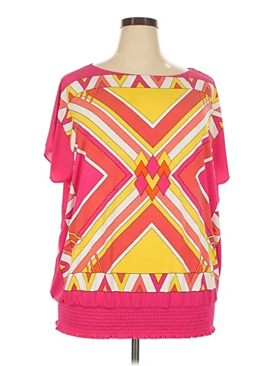 Pre-owned Alfani Short Sleeve T-shirt In Pink