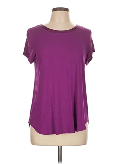 Pre-owned Alfani Short Sleeve T-shirt In Purple