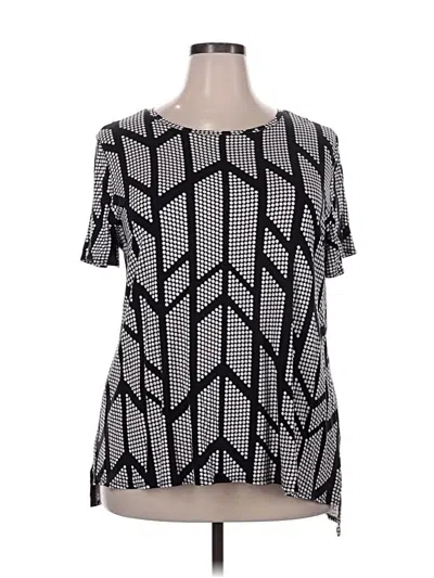 Pre-owned Alfani Short Sleeve T-shirt In Silver