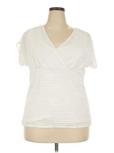 Pre-owned Alfani Short Sleeve T-shirt In White