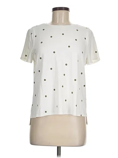 Pre-owned Alfani Short Sleeve T-shirt In White