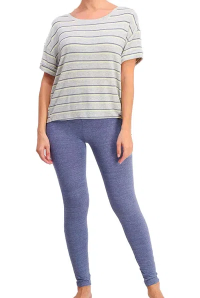 Alfani Side Tie Pajama T-shirt In Gray Combo