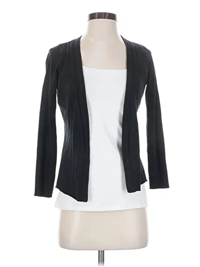 Pre-owned Alfani Silk Blazer Jacket In Black