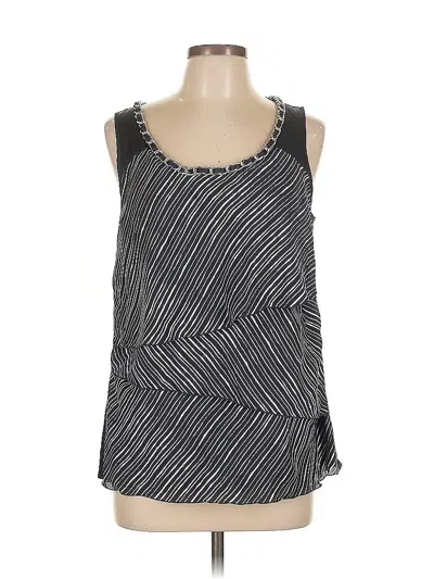 Pre-owned Alfani Sleeveless Blouse In Black