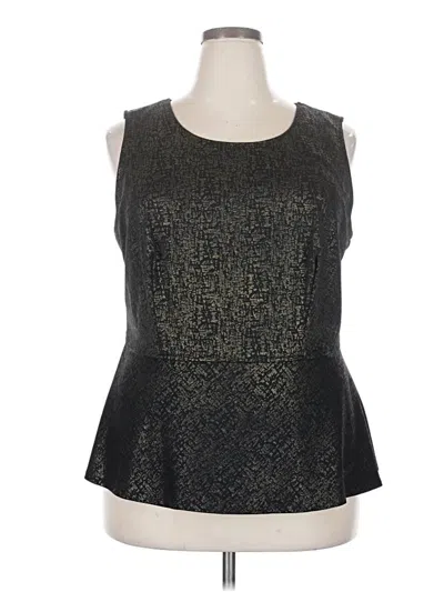 Pre-owned Alfani Sleeveless Blouse In Black