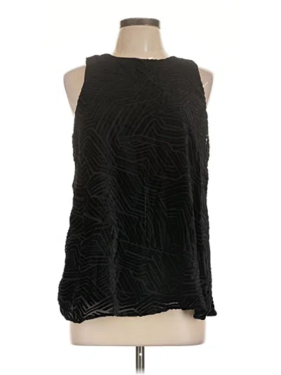 Pre-owned Alfani Sleeveless Blouse In Black