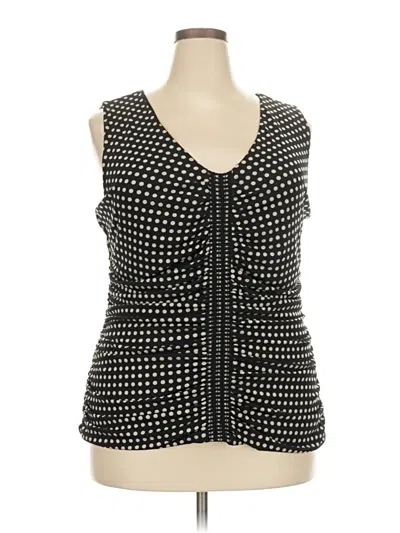 Pre-owned Alfani Sleeveless Blouse In Black