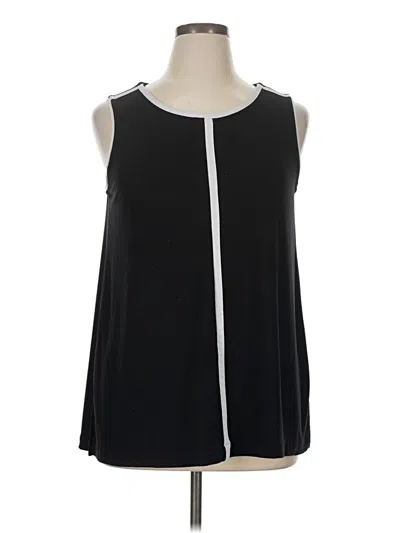 Pre-owned Alfani Sleeveless Blouse In Black