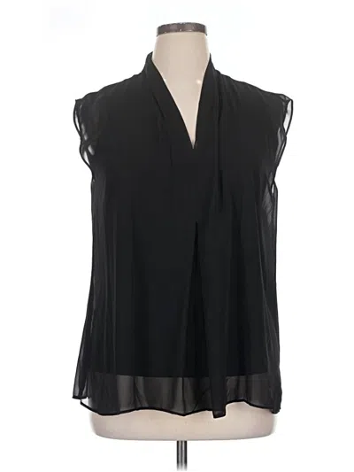 Pre-owned Alfani Sleeveless Blouse In Black