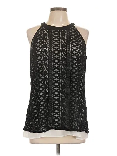 Pre-owned Alfani Sleeveless Blouse In Black