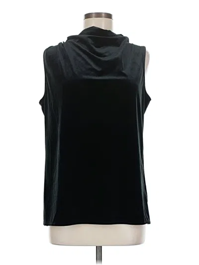 Pre-owned Alfani Sleeveless Blouse In Black
