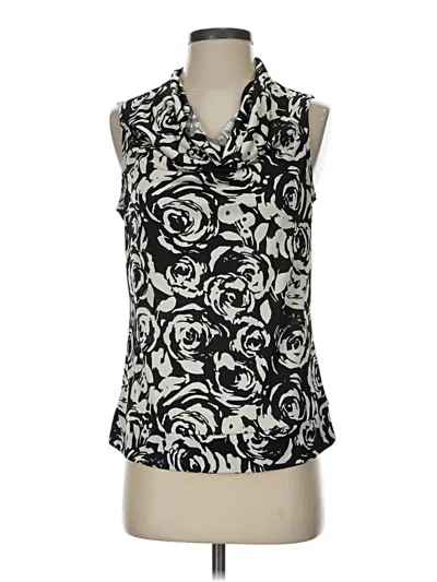 Pre-owned Alfani Sleeveless Blouse In Black