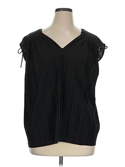 Pre-owned Alfani Sleeveless Blouse In Black