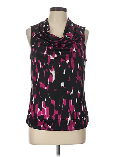 Pre-owned Alfani Sleeveless Blouse In Black