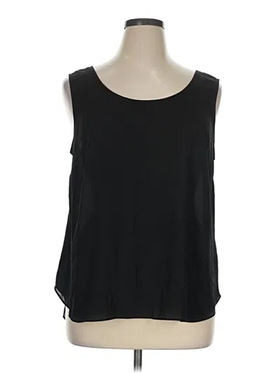 Pre-owned Alfani Sleeveless Blouse In Black