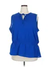 Alfani Sleeveless Blouse In Blue
