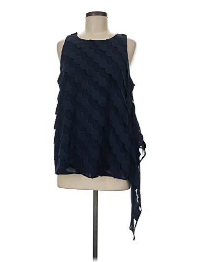 Pre-owned Alfani Sleeveless Blouse In Blue