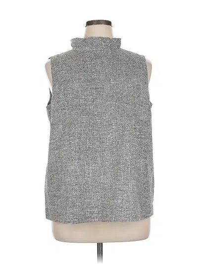 Pre-owned Alfani Sleeveless Blouse In Gray