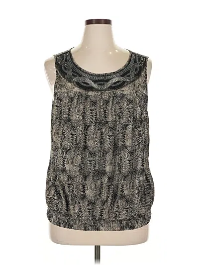 Pre-owned Alfani Sleeveless Blouse In Gray