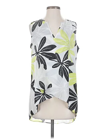 Pre-owned Alfani Sleeveless Blouse In Gray